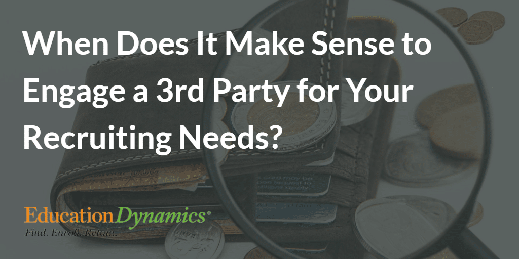 Improve Recruitment ROI by Utilizing a 3rd Party
