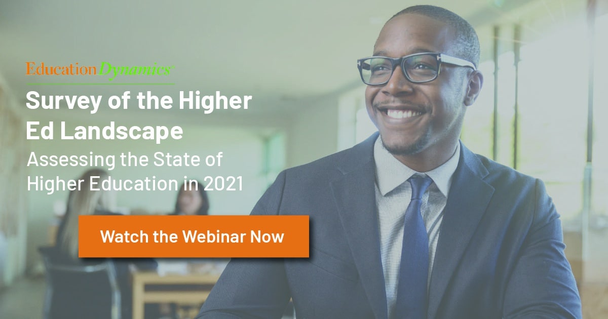 Survey of the Higher Ed Landscape 2021 Webinar