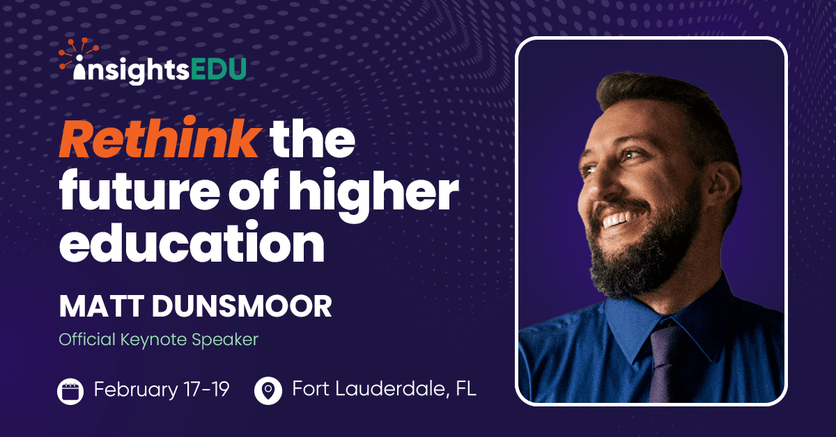 EducationDynamics Taps Culture Visionary Matt Dunsmoor to Challenge Higher Ed Norms at InsightsEDU 2026